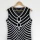 Art Deco vest /Delicat tule top/ sleeveless top