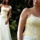 One Shoulder Elegant Lace Dress Vintage Inspired A-line Wedding Gown - Vanilla Lady