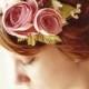 ON ORDER (ships in 1-2 weeks) Flower headband, Magenta pink bridal fascinator, bridal hair crown, floral wedding accessory - CAROUSEL