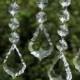 30pcs Clear Crystal Maple Leaf Prisms Wedding Garland Hanging Crystal Pendant Chandelier Wedding Party Decoration