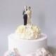 Vintage Inspired Wedding Cake Topper