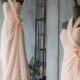 2016 Peach bridesmaid dress,Hand Flower Wedding dress,Halter Party dress, Long Rosette dress, Prom Dress Floor Length with a Train(F075)