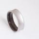 mens wedding band // wood wedding ring // engagement titanium ring // titanium and wood // wedding ring bands wenge ring