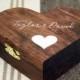 Personalized Wedding Ring Bearer Box, Wedding Ring Box, Ring Bearer Pillow, Rustic Ring Box, wedding box, ring bearer, box for wedding rings