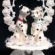 Disney 101 Dalmatian dog Wedding Cake Topper funny puppies pets