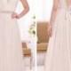 Sheath Daringly Low V-neck and Back Wedding Dress