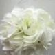 Four Elegant Cream White Wedding Flower Kissing Ball ,white pomander, white wedding centerpiece, flower girl  ball,  luxury silk flower