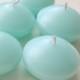 Round floating wedding candles SPA color set of 12