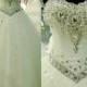 Tube Top Bandage Floor-length Rhinestone Wedding Dress