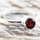 Red Garnet Ring 925 Sterling Silver Engagement Rings Personalized Gemstone