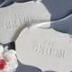 Large 'The Bride' & 'The Groom' Wedding Sign Set to Hang on Chair and Use as Photo Prop - Gift Wrapped