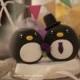 Penguins wedding cake topper