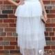 Crystal White Polka Dot Tiered Tulle Skirt - Maxi / Tea Length - C'est Ça New York