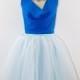 Clarisa Baby Blue Tulle Skirt - Midi - C'est Ça New York