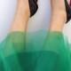 Clarisa Forest Green Tulle Skirt - Regular Midi