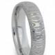 Damascus Ring Wedding Band (birds eye pattern), Stainless Steel Ring