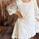 The Simply Grace White Lace Flower Girl Dress