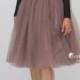 Colette Purple Gray Tulle Skirt - Length 26" - C'est Ça New York