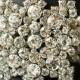 Art Deco Style Bridal Pearl Bracelet Cuff, Rhinestone Wedding Bridal Bracelet, Vintage Inspired Wedding Bridal Jewelry, Maeve
