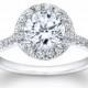 Ladies platinum art-deco engagement ring with 0.40 ctw diamonds and natural 1ct Round Brilliant White Sapphire Center