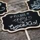 Small Chalkboard Signs for Weddings,  Small Chalkboard Sign Table Numbers, 4 x 6 LISA