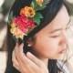 Flower crown, floral crown, silk flower crown, flower hair accessories,silk flowers, floral headpiece
