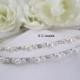 Double Wrapped Pearl and Rhinestone Accent Bridal Headband