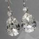 Crystal Bridal earrings  Wedding jewelry Swarovski Crystal Wedding earrings Bridal jewelry, Crystal Drop Bridal Earrings