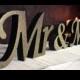 Wooden, black with GOLD dust sign Mr and Mrs , wedding signs, wooden Letters for Sweetheart Table, wedding signs,Wedding decoration