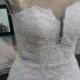 Blush and Light Ivory Lace Wedding Dress, Lace Wedding Dress, Blush Wedding Dress, Lace Applique Wedding Dress, Unique Wedding Dress