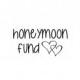 Honeymoon Fund Decal, Wedding Fund Decal, Honeymoon Jar Decal, Wedding Decorations, Wedding Reception Jar Sign, Honeymoon Fund Vinyl Sign