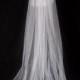 Cathedral Veil 2 Tier Scattered Pearls Cut Edge