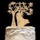 Rustic Wedding Cake Topper-  Personalized Monogram Cake Topper - Mr and Mrs -