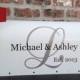 Personalized Couples Name Initial Wedding Card Mailbox Decal