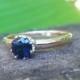 Sapphire ring, Australian blue sapphire ring, gold ring sapphire, blue sapphire engagement ring, sapphire solitaire ring, ExquisiteGem