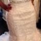 H1599 casual lace mermaid wedding dress with tulle skirt