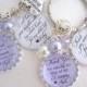 MOTHER of the BRIDE Gift / Mother of Groom Man of my dreams Wedding for MOM Inspirational Necklace Light Purple Wedding Mother in law gift