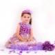 Purple Flower Girl Dress - Boutique Flower Girl Dresses - Custom Flower Girl Dress - Fancy Dress - Formal Flower Girl Dress - size 2T to 8