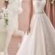 A-line Sheer Sweetheart Appliqued Lace Beaded Belt Backless Wedding Dress