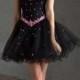 A-line Sweetheart Sleeveless Tulle Cocktail Dresses With Beaded Online Sale at GBP94.99