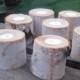 15  2" Birch Candle Holders for Weddings, Bridal Showers, Garden Party