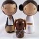 Kokeshi Princess Leia Han Solo Chewbacca Dog Peg Doll collectable