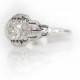 Antique Engagement Ring 0.85cttw I VS2 Old Miner Diamond, 1925s, ATL #219