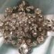 Vintage deluxe glamours Bridal wedding brooch, rhinestone crystal sash, rhinestone sash brooch, crystal brooch buckle belt sash