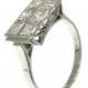 SALE 1930s Diamond platinum engagement ring