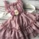 Dusty pink flower girl dress.  Flower girl dress. Birthday outfit. Toddler Vintage dress. Girls pink dress. 2nd birthday outfit