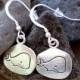 SALE - Whale Earrings - Little Whale Charm Dangle Earrings in Silver - Nautical Jewelry - Bridesmaids