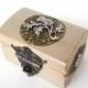Engagement Ring Box - Ring Bearer Box - Thistle and Celtic Knots - Scottish Wedding