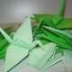 Origami Paper Wedding Crane green tone, Set of 100 Wedding Crane, Origami Crane, Green Crane, Wedding Decoration Crane, Origami wedding