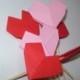 wedding origami heart cupcake topper, Set of 50 heart cupcake topper, origami heart, wedding origami, wedding heart, cupcake topper, decor
